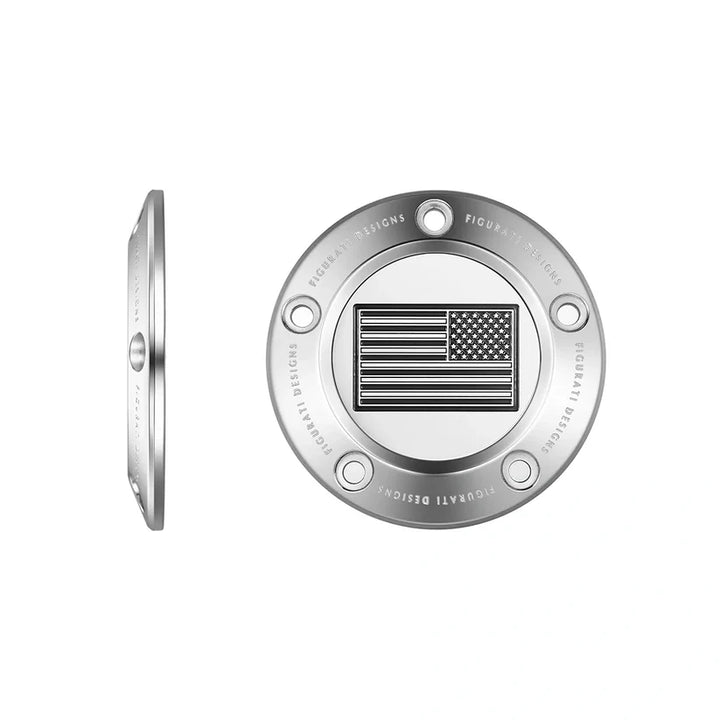 Figurati Designs – American Flag Reversed Timing Cover – Twin Cam