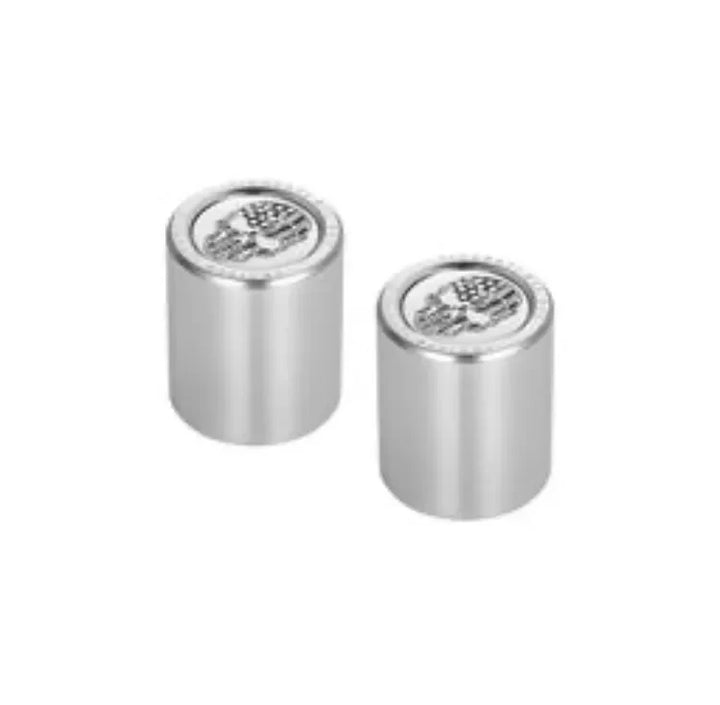 Figurati Designs – Harley-Davidson Stainless-Steel Contrast Cut American Flag Skull Docking Hardware – FD27-DC-27.2/32-SS