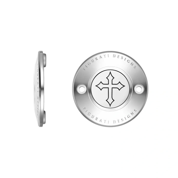 Figurati Designs – Harley-Davidson Stainless-Steel Cross M8 Timing Cover – FD41-TC-2H-SS