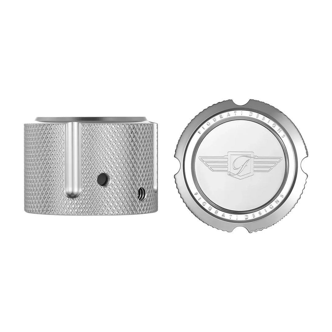 Figurati Designs – Harley-Davidson Stainless-Steel Front Axle Nut Covers Figurati Designs Logo – FD01-FAC-SS