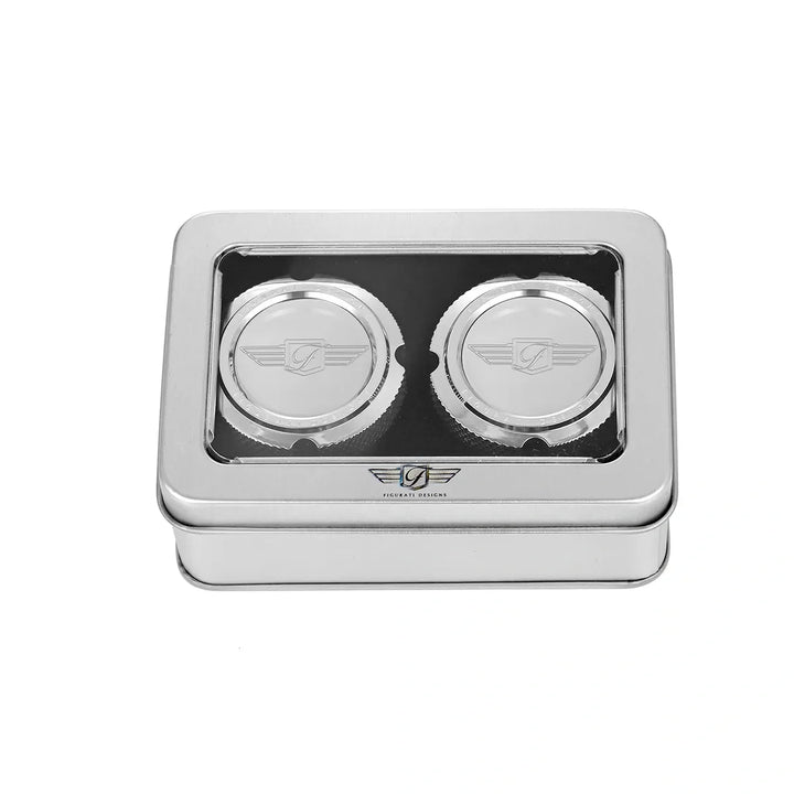 Figurati Designs – Harley-Davidson Stainless-Steel Front Axle Nut Covers Figurati Designs Logo – FD01-FAC-SS