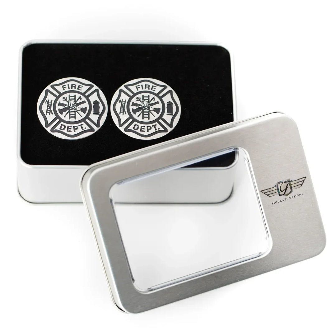 Figurati Designs – Harley-Davidson Stainless-Steel Swing Arm Covers Maltese Cross - FIRE – FD74-MCF-SS