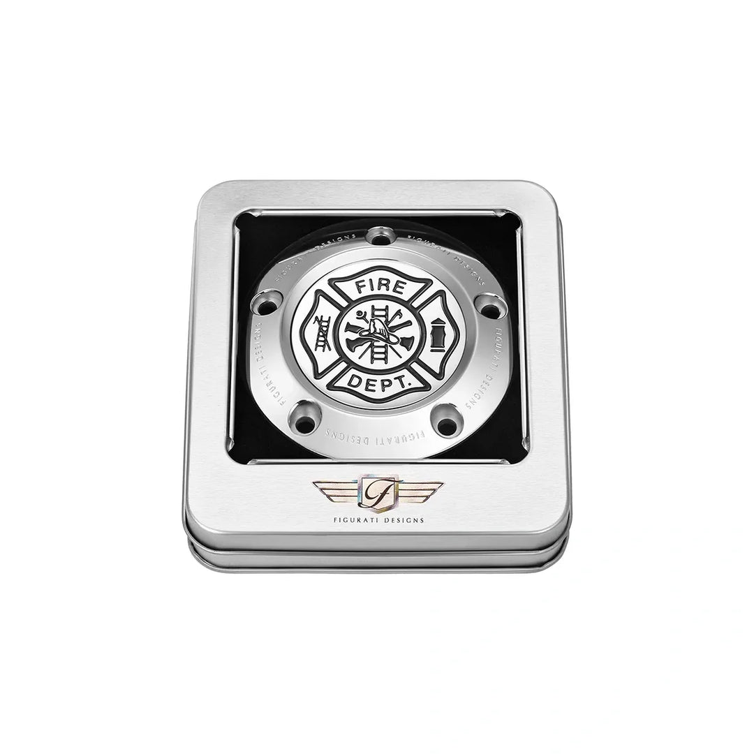 Figurati Designs – Harley-Davidson Stainless-Steel Maltese Cross - Reversed Twin Cam Timing Cover – FD74-TC-5H-SS