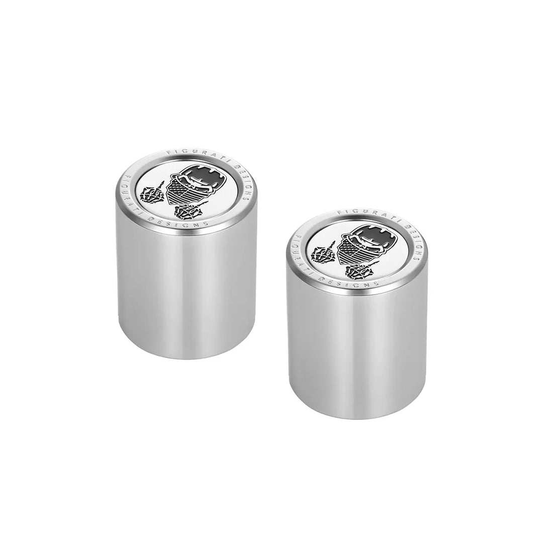 Figurati Designs – Harley-Davidson Stainless-Steel Masked Skull Docking Hardware – FD29-DC-27.2/32-SS