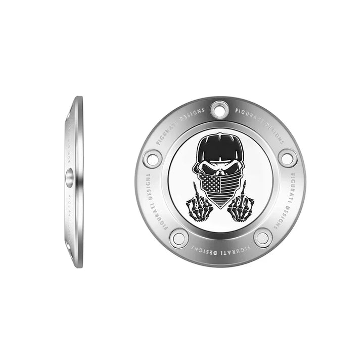 Figurati Designs – Masked Skull Timing Cover – Twin Cam