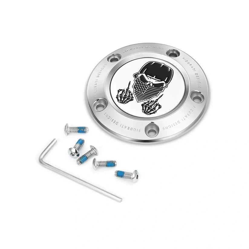 Figurati Designs – Masked Skull Timing Cover – Twin Cam