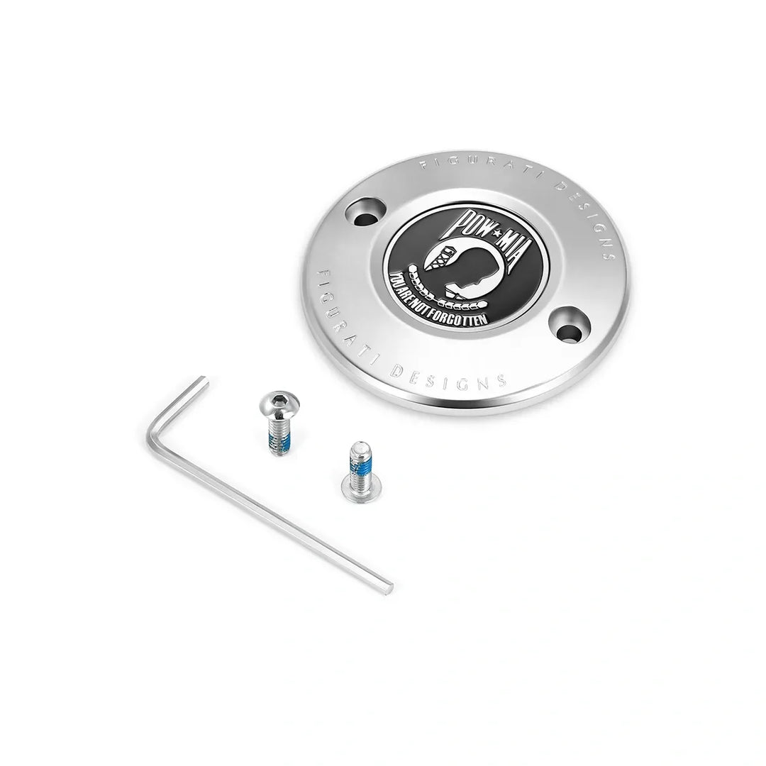 Figurati Designs – Harley-Davidson Stainless-Steel POW MIA M8 Timing Cover – FD50-TC-2H-SS