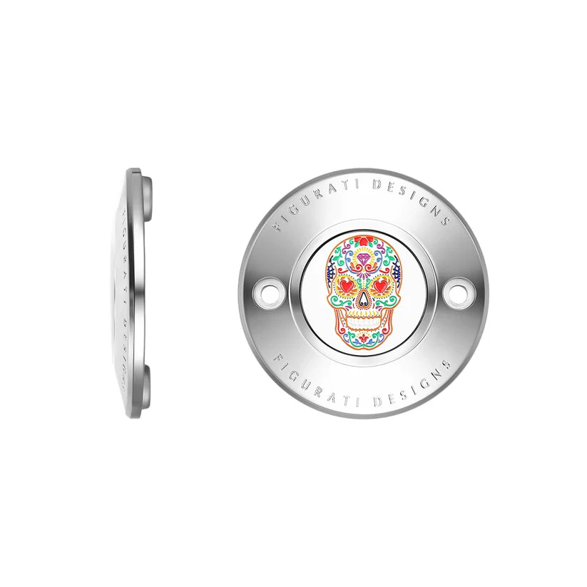 Figurati Designs – Sugar Skull Timing Cover – M8