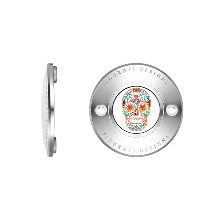 Figurati Designs – Sugar Skull Timing Cover – M8