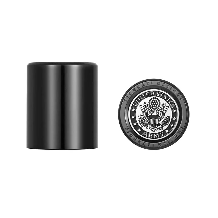 Figurati Designs – Harley-Davidson Stainless-Steel/Black Officialy Licensed Army Docking Hardware – FD81-DC-27.2/32-BLK