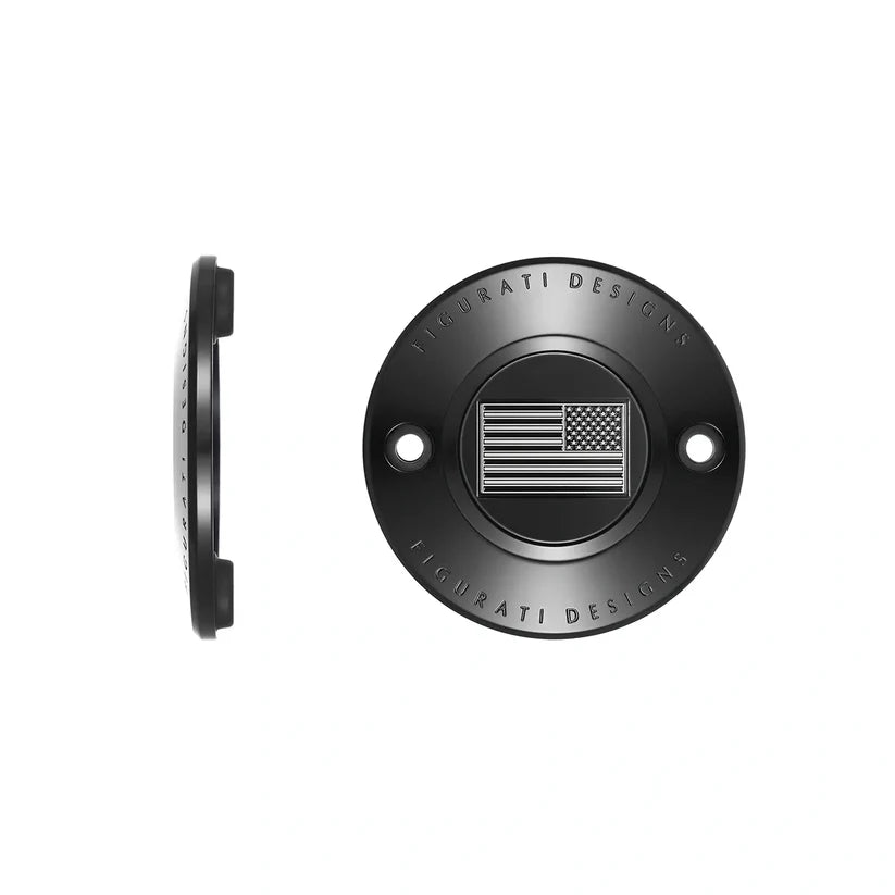 Figurati Designs – American Flag Reversed Timing Cover – M8