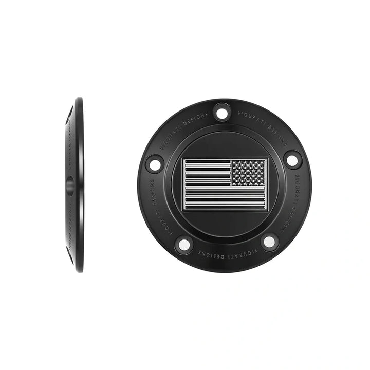 Figurati Designs – American Flag Reversed Timing Cover – Twin Cam