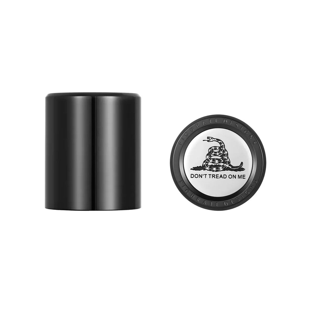 Figurati Designs – Harley-Davidson Stainless-Steel in Black Don't Tread On Me Docking Hardware – FD40-DC-27.2/32-BLK