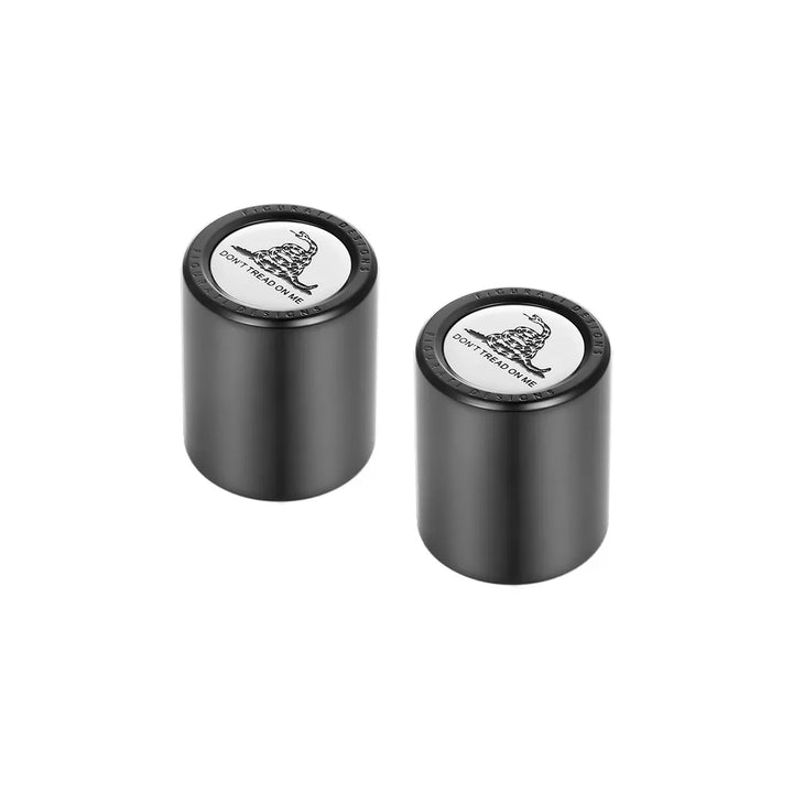Figurati Designs – Harley-Davidson Stainless-Steel in Black Don't Tread On Me Docking Hardware – FD40-DC-27.2/32-BLK