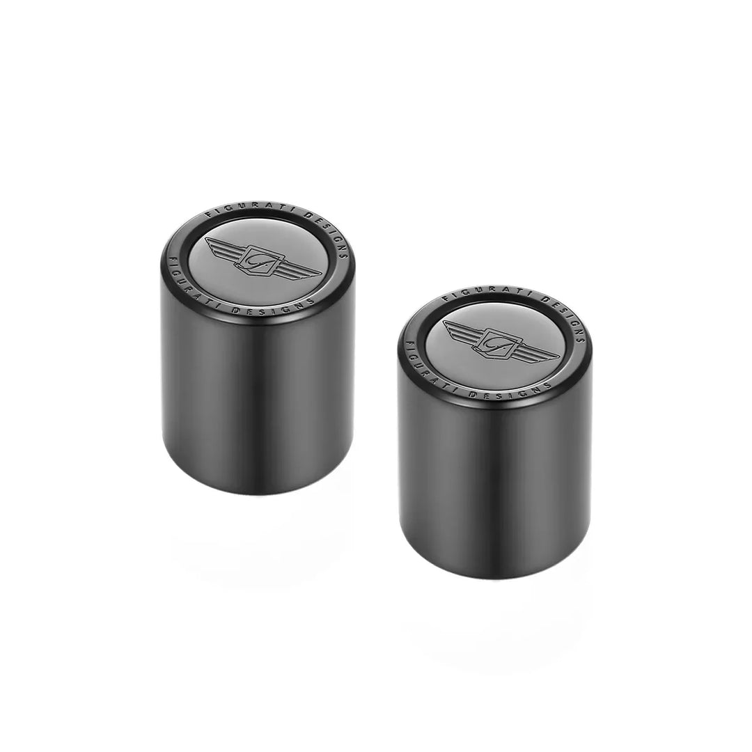 Figurati Designs – Harley-Davidson Stainless-Steel in Black Figurati Design Logo Docking Hardware – FD01-DC-27.2/32-BLK