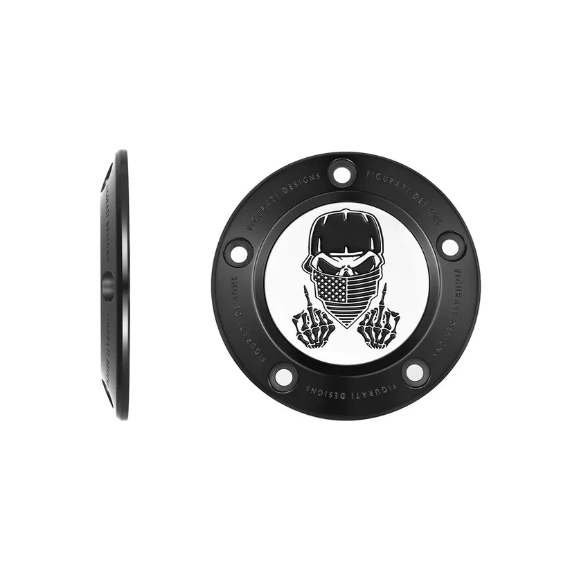 Figurati Designs – Masked Skull Timing Cover – Twin Cam