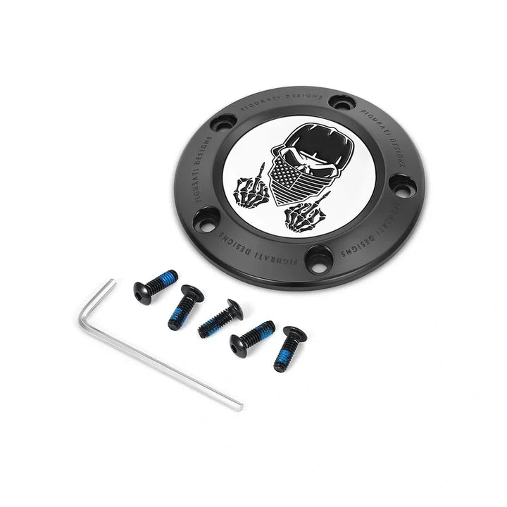 Figurati Designs – Masked Skull Timing Cover – Twin Cam