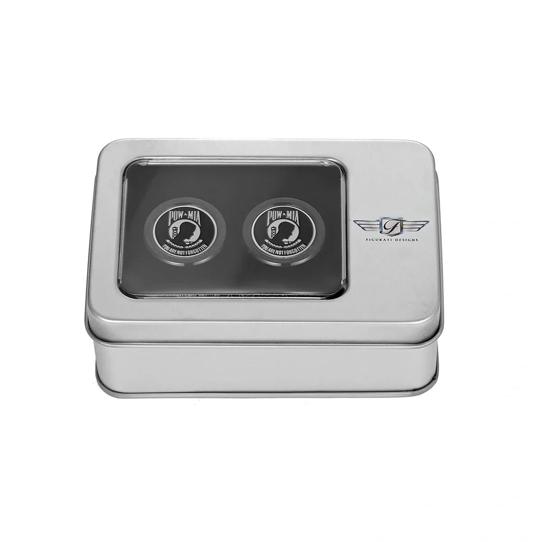 Figurati Designs – Harley-Davidson Stainless-Steel in Black POW MIA Docking Hardware – FD50-DC-27.2/32-BLK