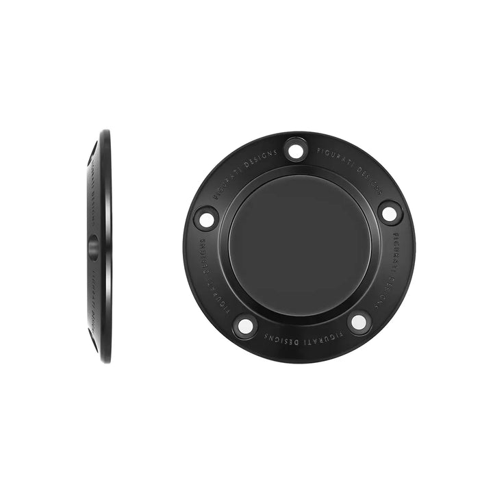 Figurati Designs – Harley-Davidson Stainless-Steel in Black Twin Cam Custom Timing Cover - Contrast – FD65-TC-5H-BLK-BW