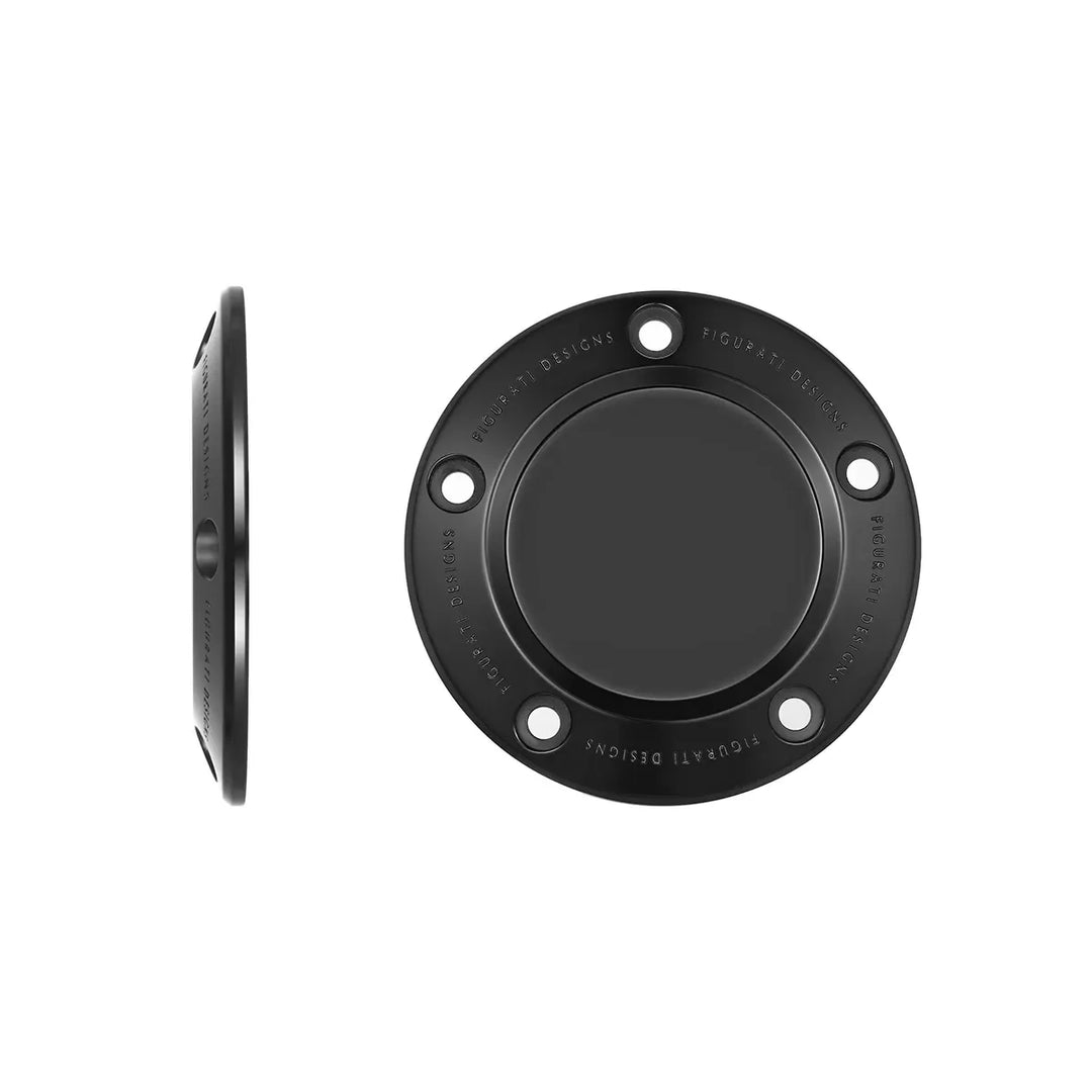 Figurati Designs – Harley-Davidson Stainless-Steel in Black Twin Cam Custom Timing Cover - Full Color – FD65-TC-5H-BLK-C