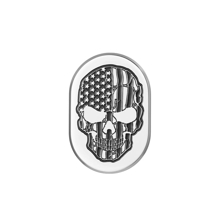 Figurati Designs – Harley-Davidson Stainless-Steel Black American Skull Antenna Cover - Right – FD27-AC-SS-RT