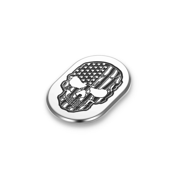 Figurati Designs – Harley-Davidson Stainless-Steel Black American Skull Antenna Cover - Left – FD27-AC-SS-LFT