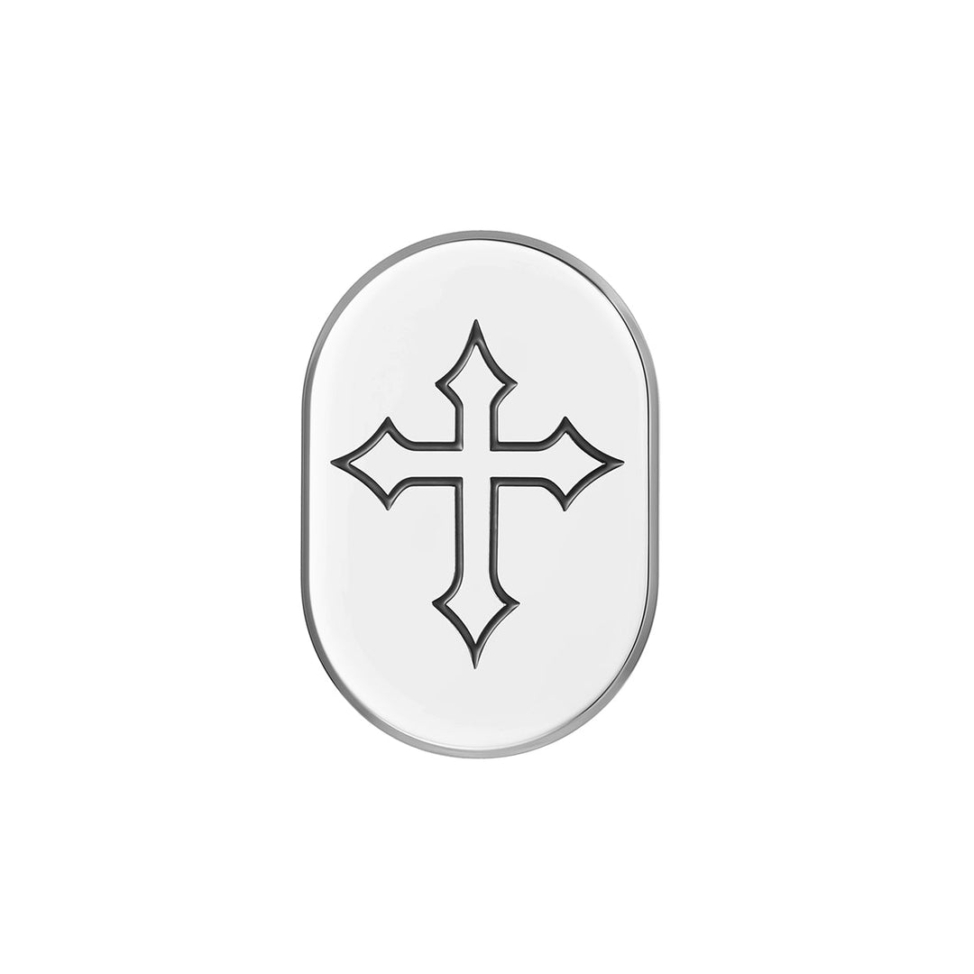 Figurati Designs – Harley-Davidson Stainless-Steel in Black Cross Antenna Cover - Right – FD41-AC-SS-RT