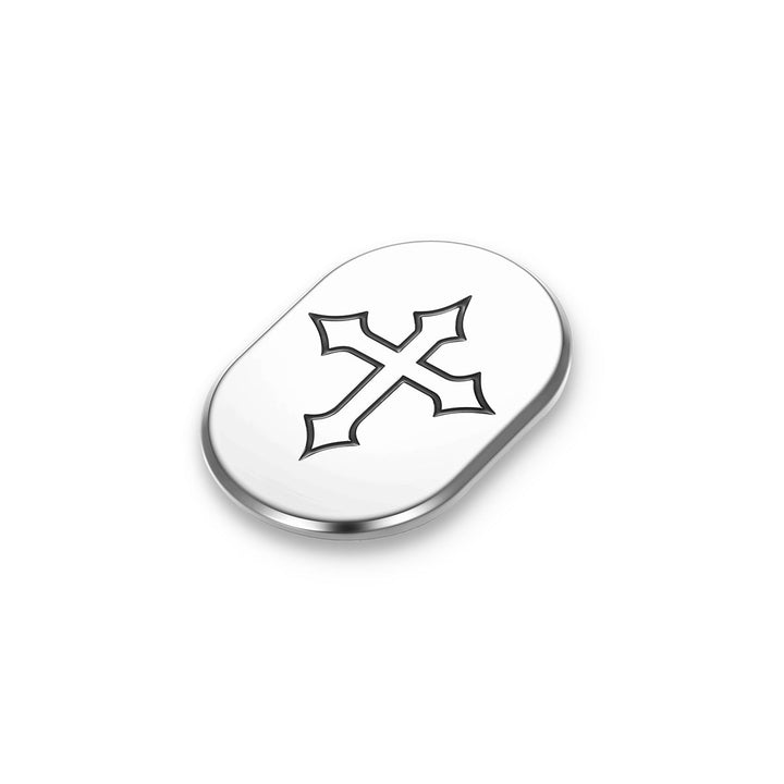 Figurati Designs – Harley-Davidson Stainless-Steel in Black Cross Antenna Cover - Right – FD41-AC-SS-RT