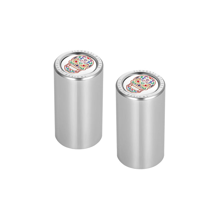 Figurati Designs – Harley-Davidson Stainless-Steel Sugar Skull Docking Covers – FD30-DC-SS 25.2/46.5 (Long Skinny)