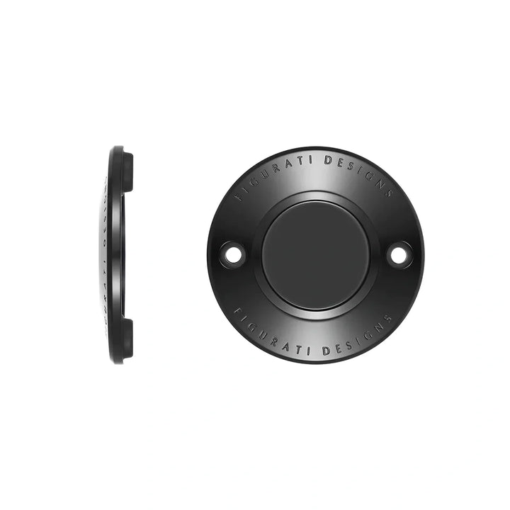 Figurati Designs – Harley-Davidson Stainless-Steel in Black M8 Timing Cover – FD65-TC-2H-BLK