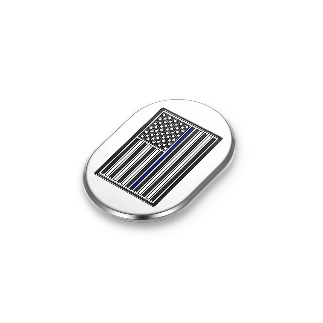 Figurati Designs – Harley-Davidson Stainless-Steel thin Blue Line Antenna Cover - Right – FD70-AC-SS-RT