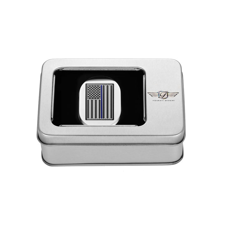 Figurati Designs – Harley-Davidson Stainless-Steel thin Blue Line Antenna Cover - Left – FD70-AC-SS-LFT