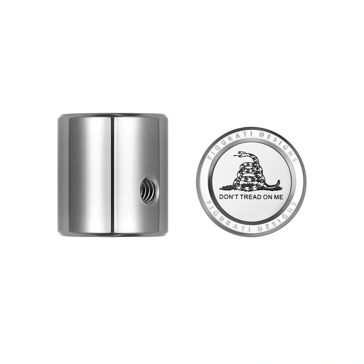 Figurati Designs – Heel Toe Shifter Cover - Stainless-Steel Don't Tread on Me – FD40-HTSC-SS