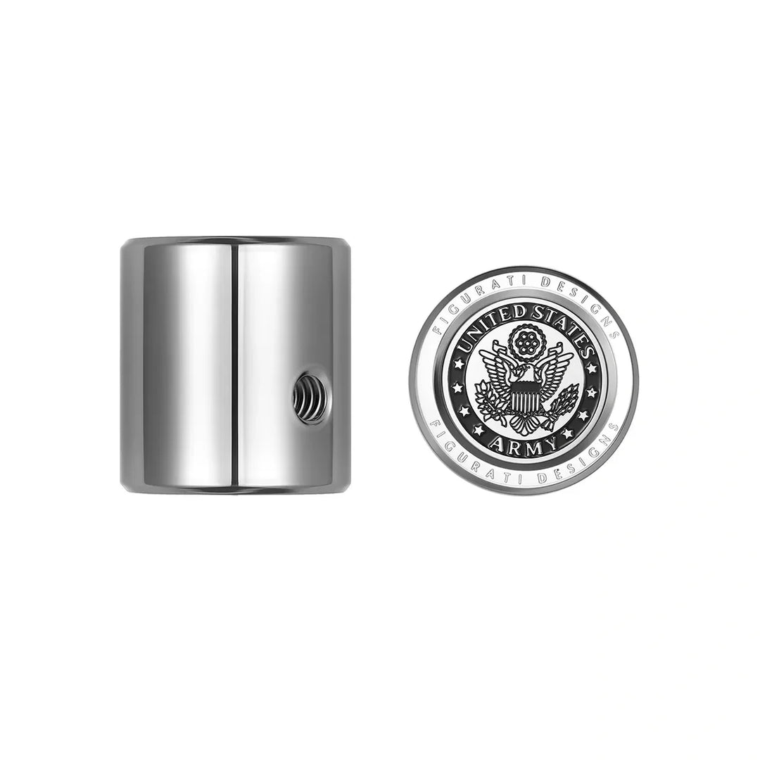 Figurati Designs – Heel Toe Shifter Cover - Stainless-Steel Officially Licensed US Army – FD81-HTSC-SS