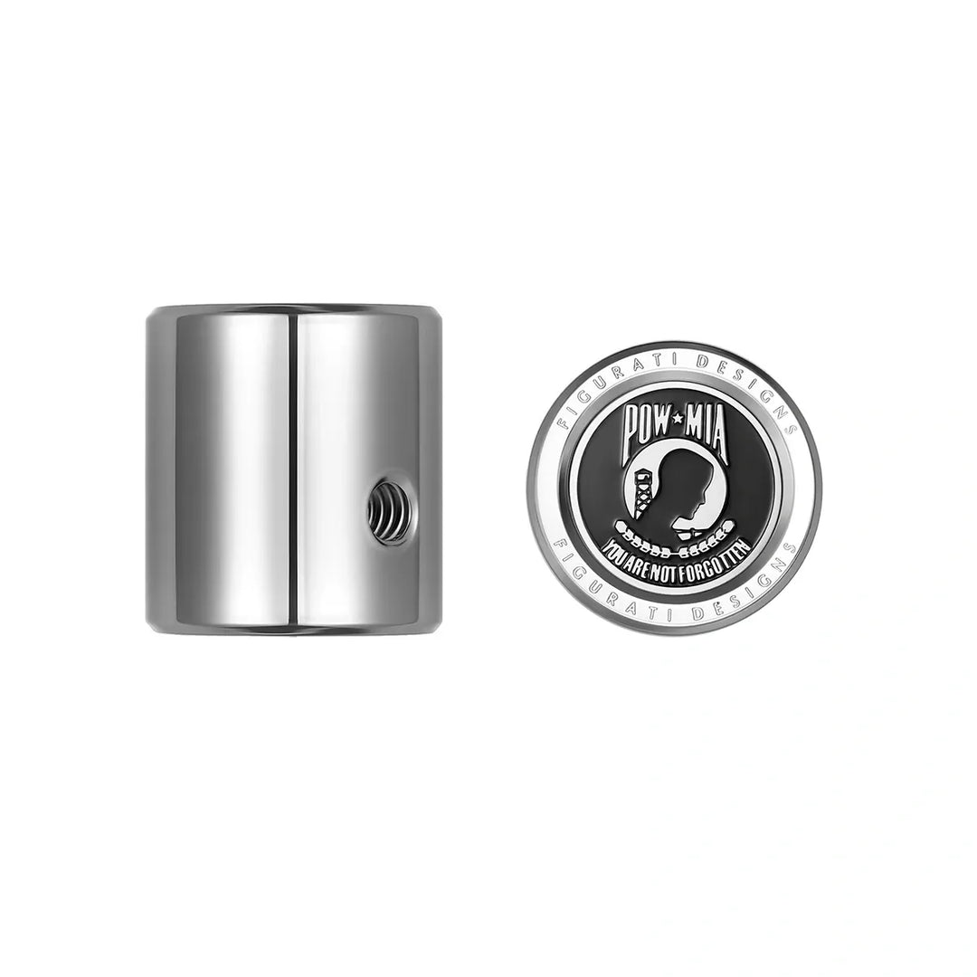 Figurati Designs – Heel Toe Shifter Cover - Stainless-Steel POW MIA – FD50-HTSC-SS