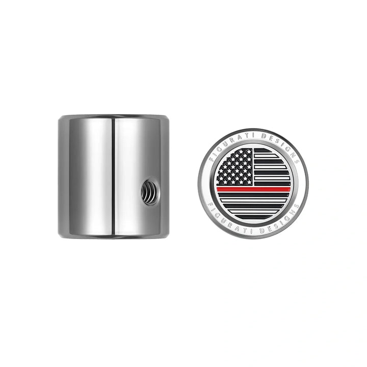 Figurati Designs – Heel Toe Shifter Cover - Stainless-Steel Red Line American Flag – FD73-HTSC-SS