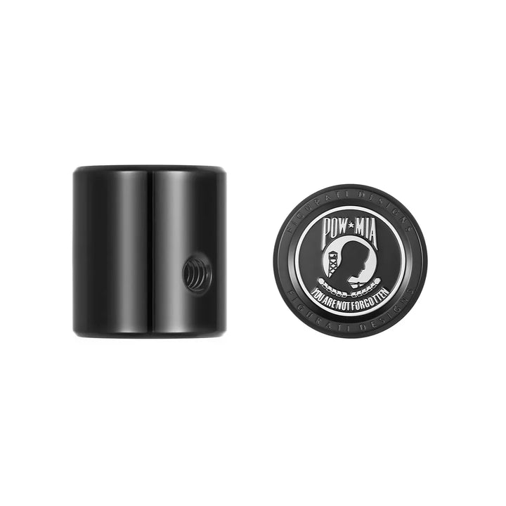 Figurati Designs – Heel Toe Shifter Cover - Stainless-Steel in Black POW MIA – FD50-HTSC-BLK