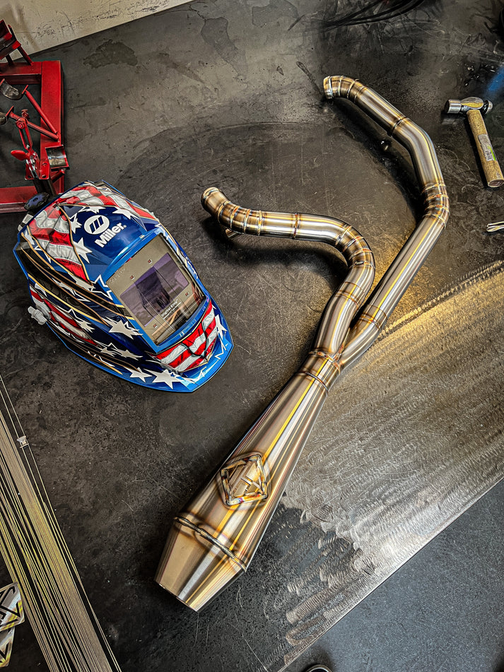 SP Concepts Big Bore 4.5 "Works Edition" Exhaust - 99-05 Dyna - Stainless