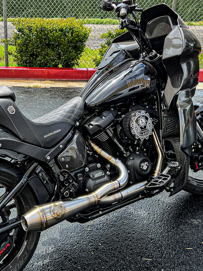 SP Concepts Exhaust Heat Shields - M8 Softail / M8 Bagger / Dyna