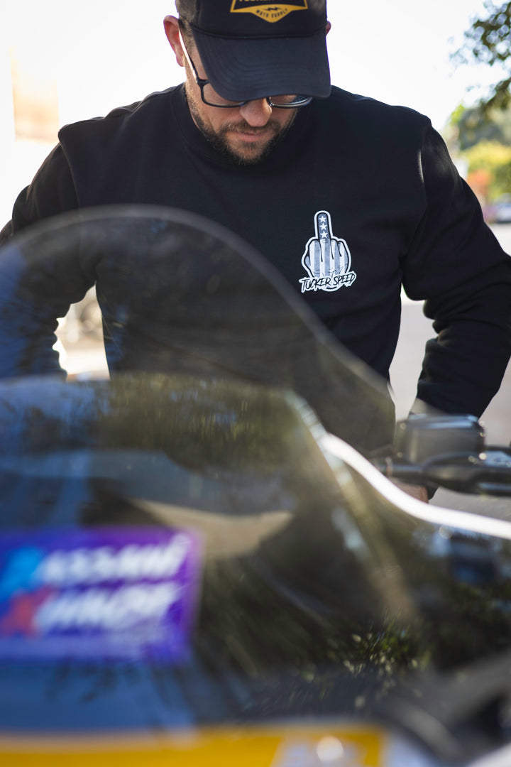 Tucker Speed Make Power Not Friends RG Crewneck Sweatshirt - Black