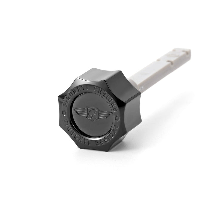 Figurati Designs – Signature Magnetic Transmission Dipstick for Harley-Davidson All Models - Curved Black – FD01-MAGTDT-SM-BLK