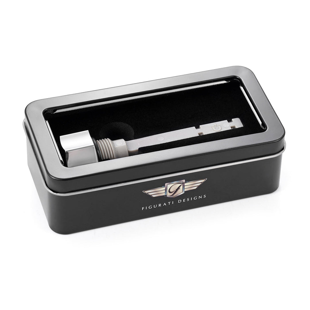 Figurati Designs – Signature Magnetic Transmission Dipstick for Harley-Davidson All Models - Curved Silver – FD01-MAGTDT-SM-SS