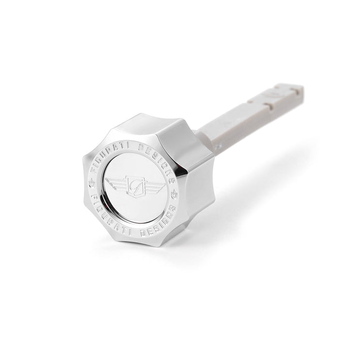 Figurati Designs – Signature Magnetic Transmission Dipstick for Harley-Davidson All Models - Curved Silver – FD01-MAGTDT-SM-SS