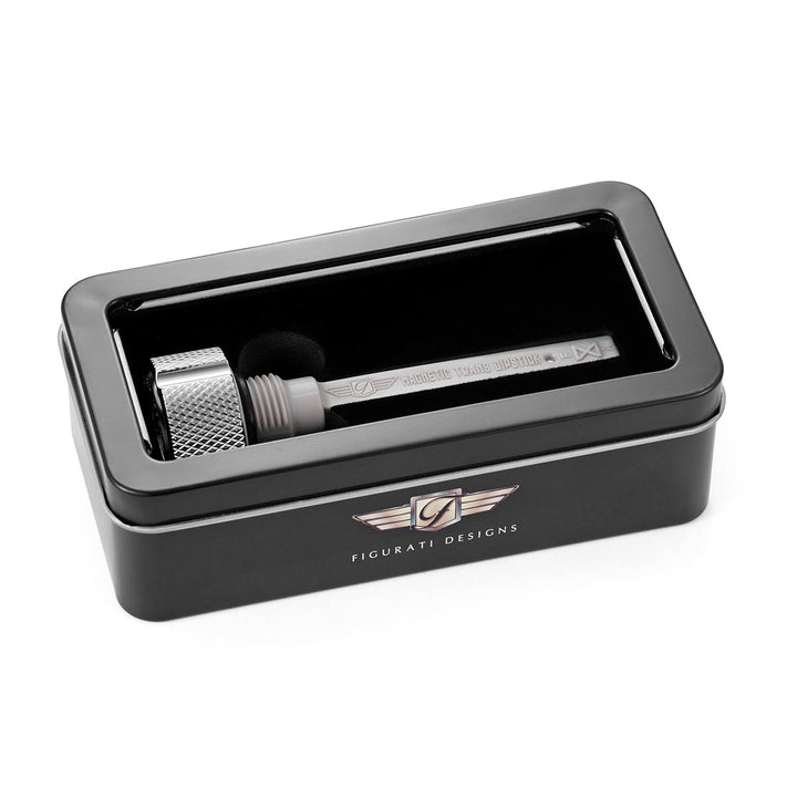 Figurati Designs – Signature Magnetic Transmission Dipstick for Harley-Davidson Touring M8 - Knurled Silver – FD01-MAGTD-KN-SS
