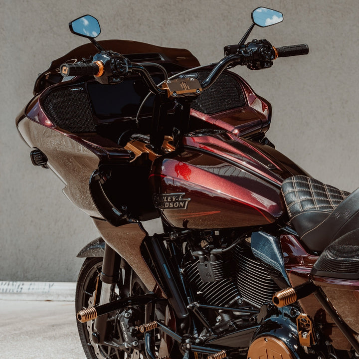 OG 2023-Up Touring CVO Triple Trees kit installed on a 2026 CVO Road Glide