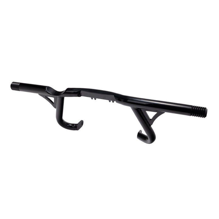 Black OG Highway Peg Crash Bar for 2024-Up Harley-Davidson Bagger models equipped with Trask Turbo kit