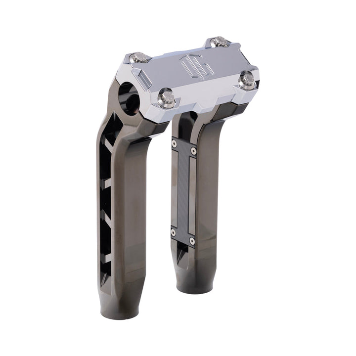 OG Black Chrome Performance 8.5 inch Pull Back Riser Legs with Chrome Performance Top Clamp