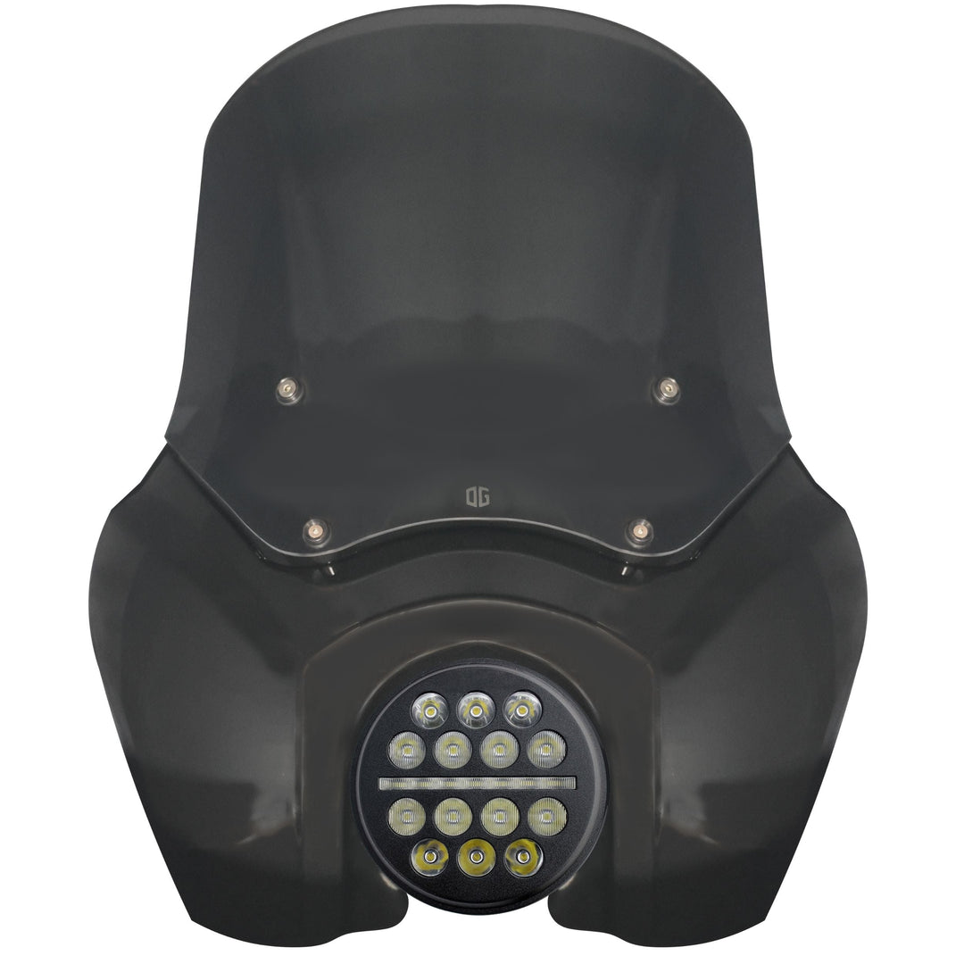 OG T-Sport Fairing kit for Harley-Davidson with OG LED X-Series Headlight conversion Black