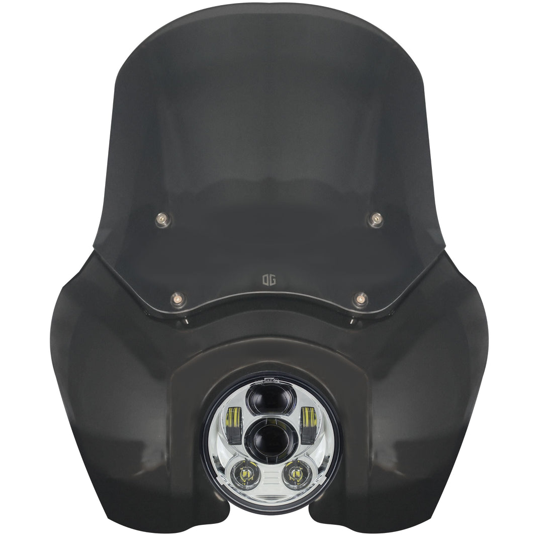 OG T-Sport Fairing kit for Harley-Davidson with OG LED Projector Headlight Daymaker conversion Chrome