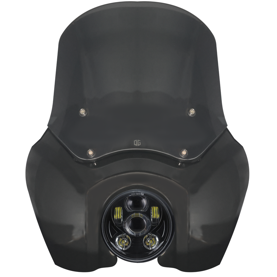 OG T-Sport Fairing kit for Harley-Davidson with OG LED Projector Headlight Daymaker conversion Black